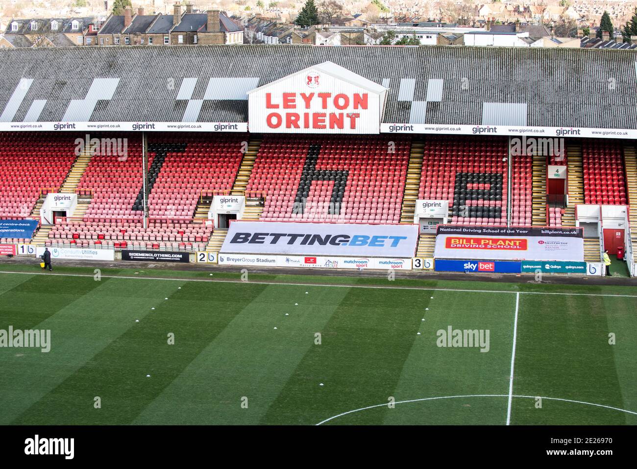 Stadio di Brisbane Road. Leyton Orient Football Club. Foto Stock