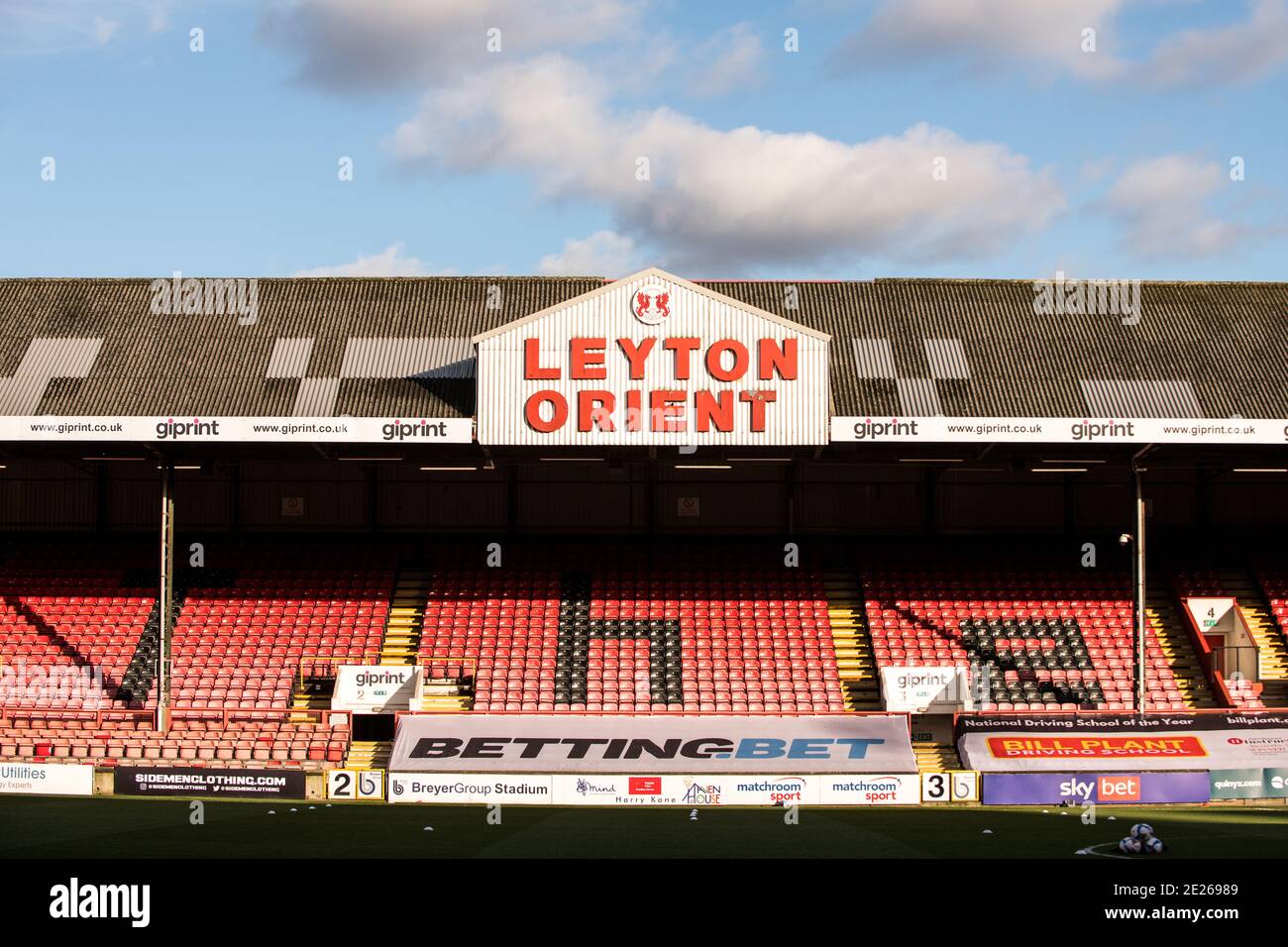 Stadio di Brisbane Road. Leyton Orient Football Club. Foto Stock