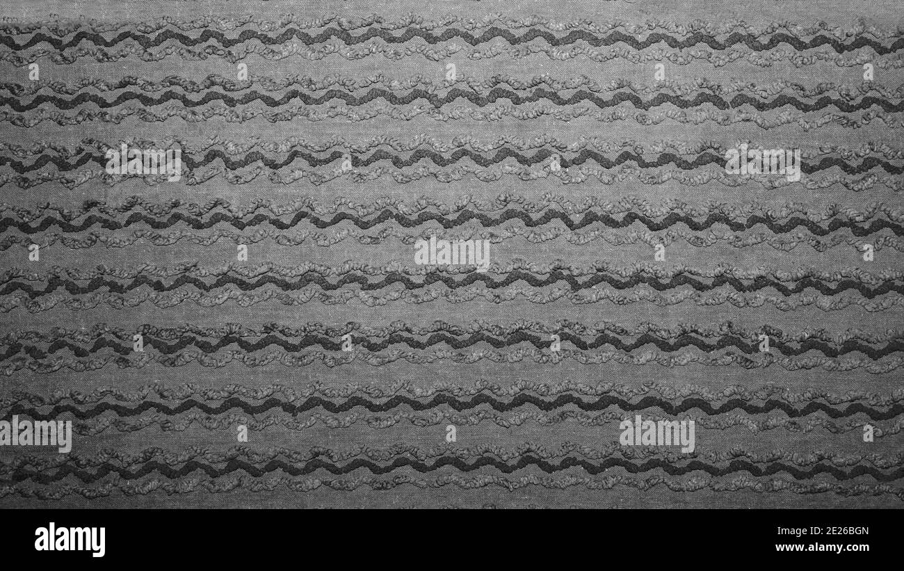Sfondo creativo astratto con linee ondulate, sfondo in tessuto di design. Foto Stock