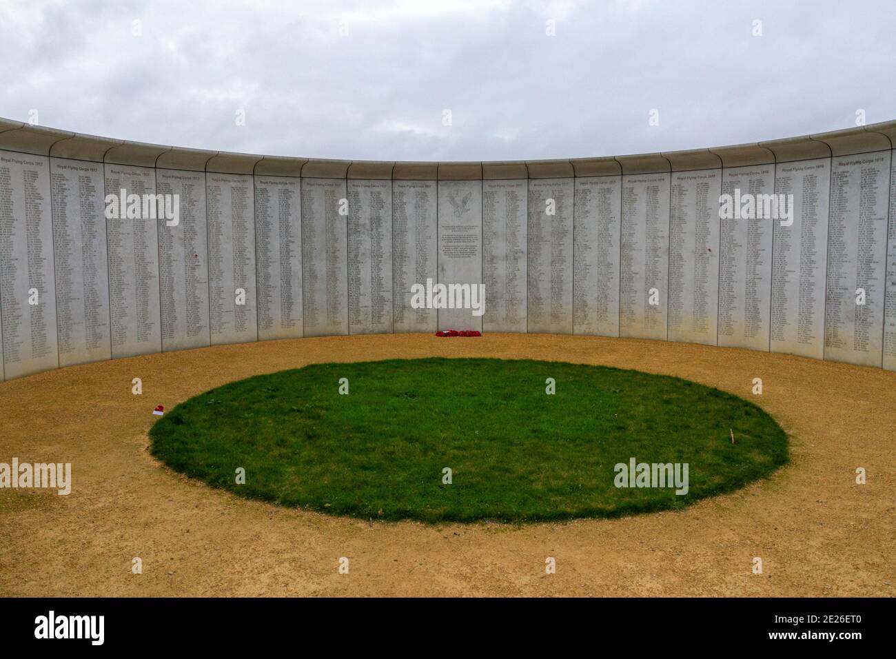 L'Army Flying Memorial, l'Army Flying Museum, un museo dell'aviazione militare a Stockbridge, Hampshire, Regno Unito. Foto Stock