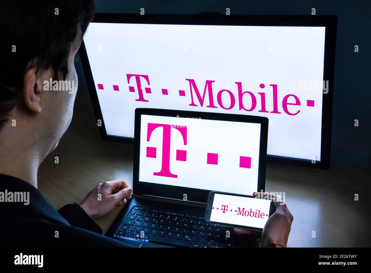 Logo T Mobile Foto Stock