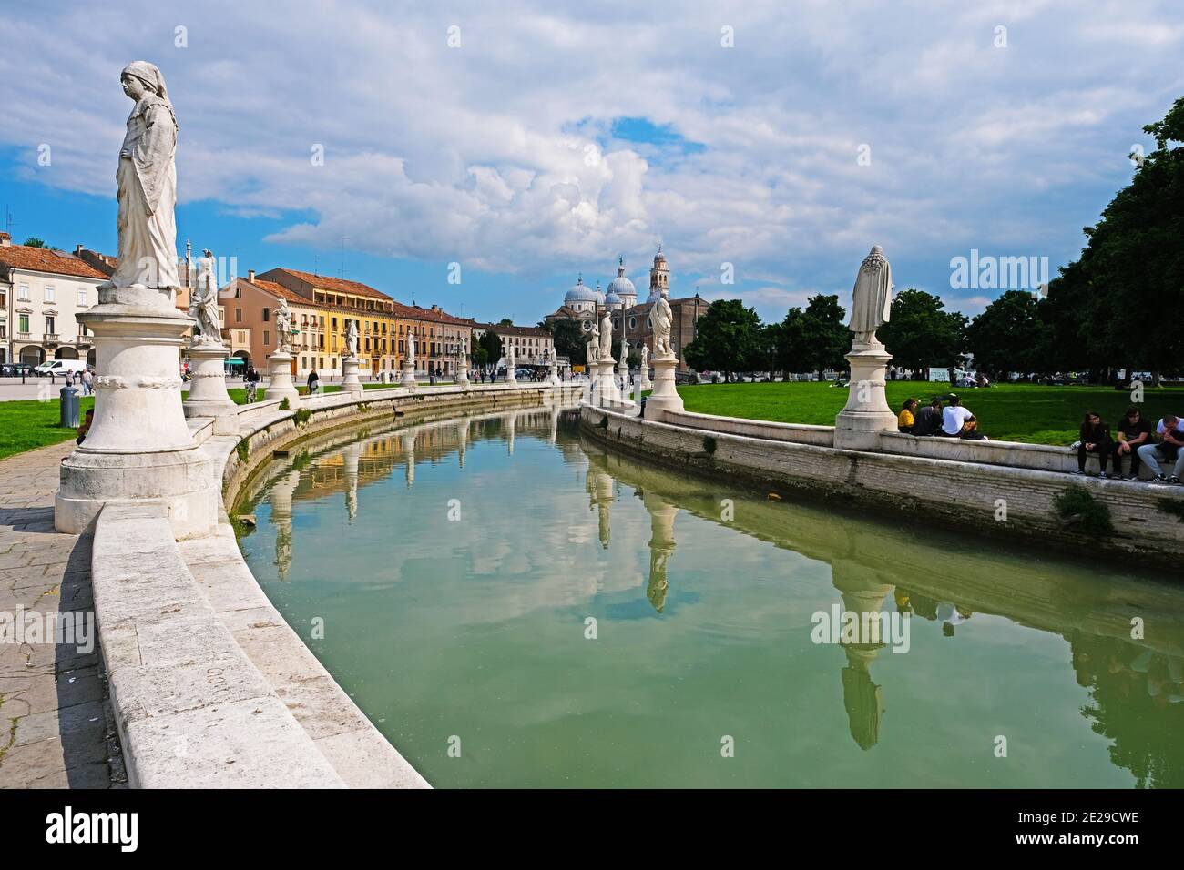 Prato della Valle a Padova Foto Stock