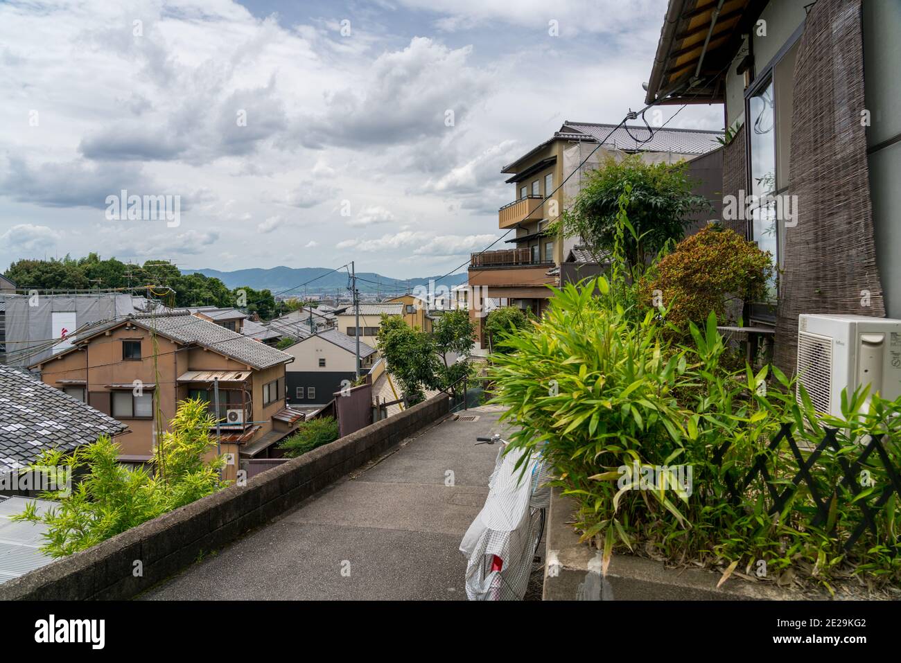 Un angolo dell'antica città di Kyoto intorno al Tempio Kiyomizu Dera Foto Stock