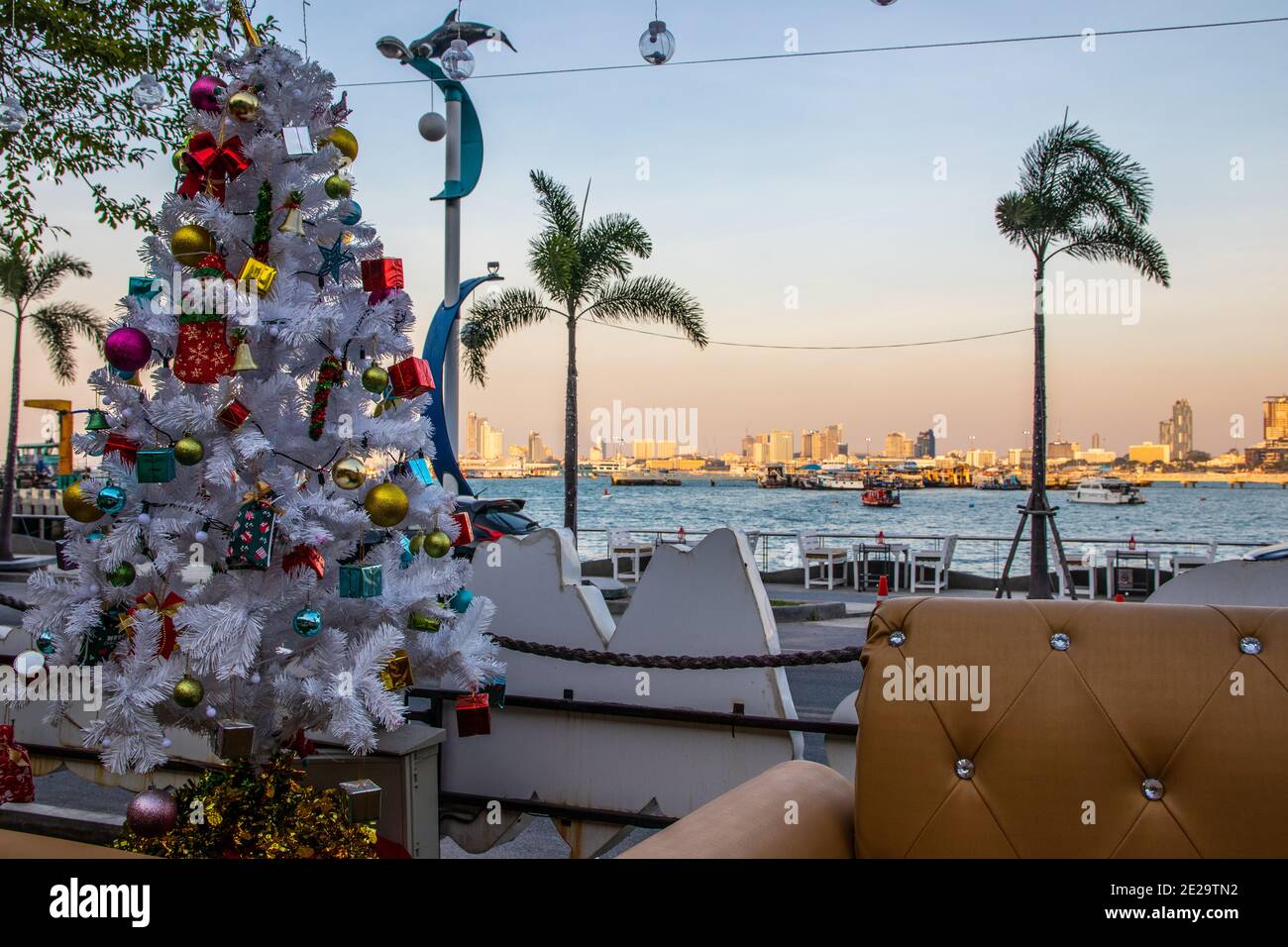 Vacanze di Natale a Pattaya Thailandia Asia Foto Stock