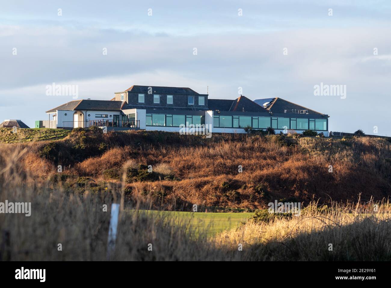 La Cral Golf Society è un club di golf scozzese fondato nel febbraio 1786 nel Golf Hotel, a Coral, Fife. È il settimo campo da golf più antico. Foto Stock