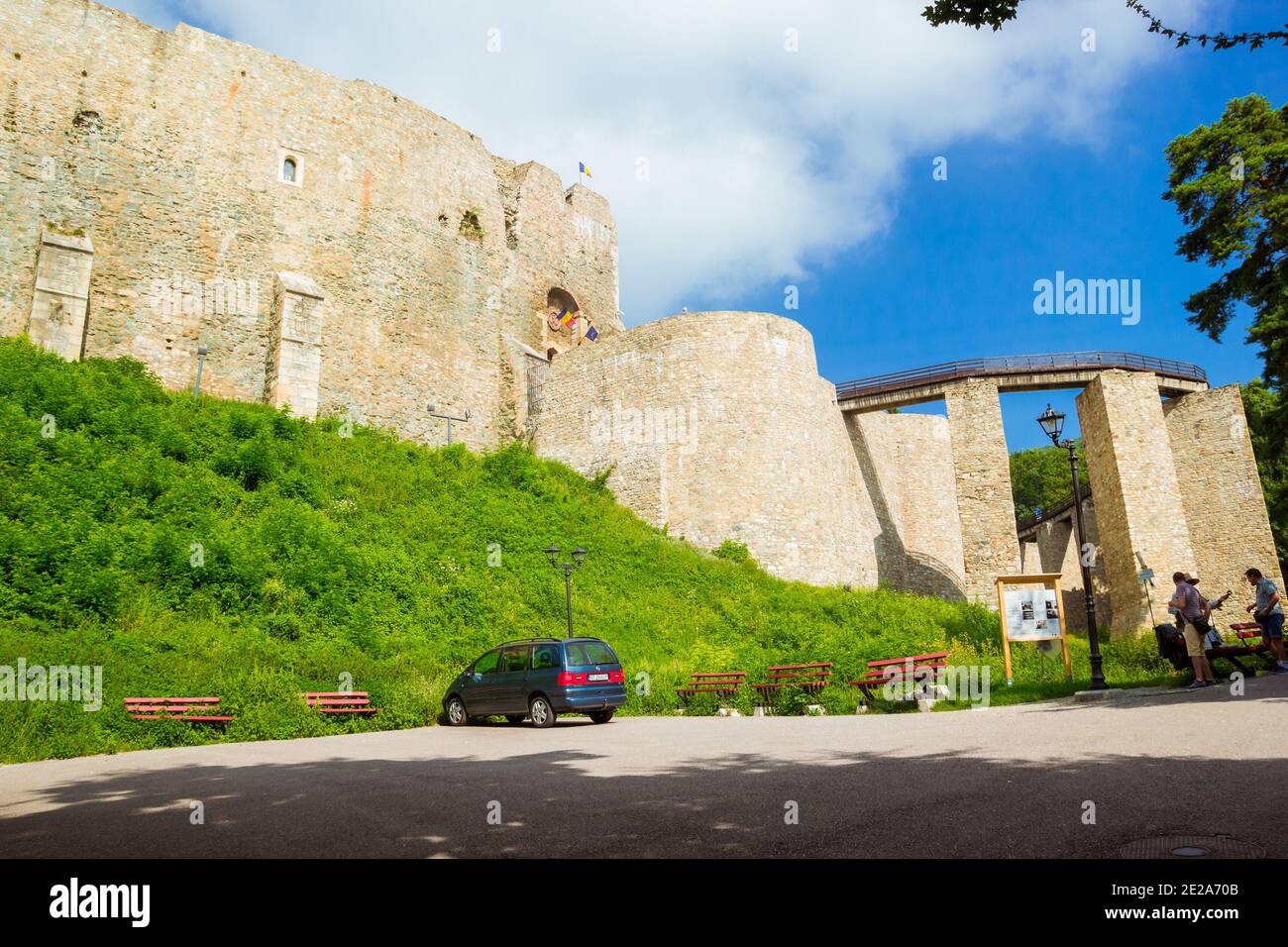 Cetatea Neamt, Cittadella di Neamt, un luogo pieno di storia. Romania Foto Stock