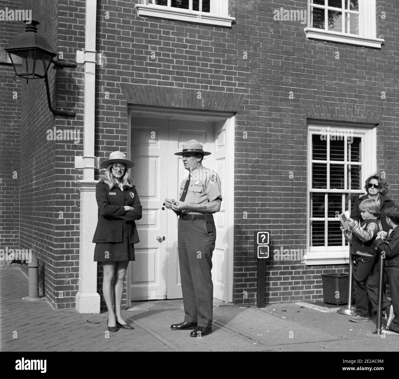 Philadelphia Independence Hall. Quartiere storico. Philadelphia, Stati Uniti, 1976 Foto Stock