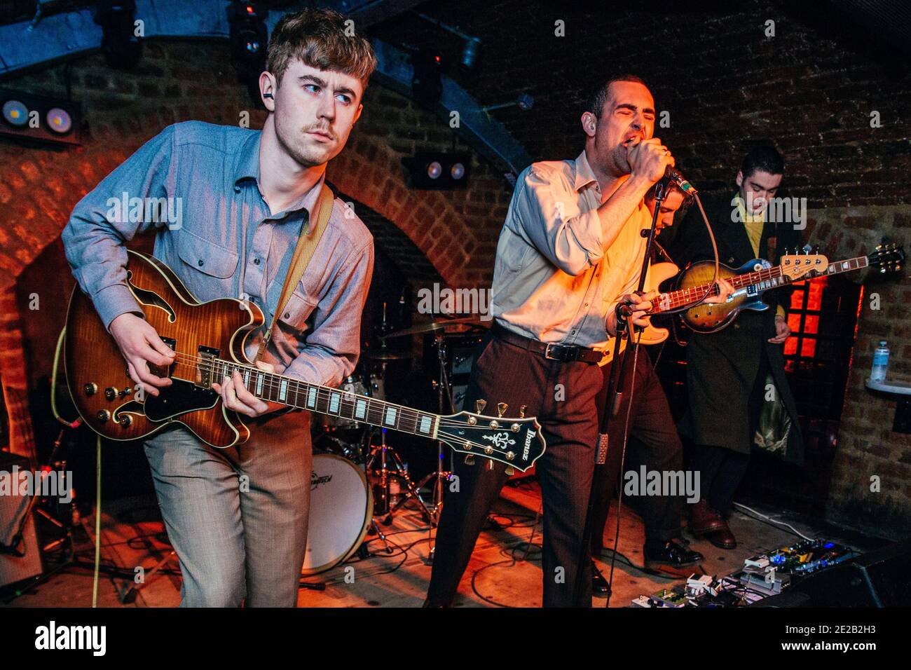 La Murder Capital si esibisce a Liverpool, Inghilterra, Regno Unito. Foto Stock