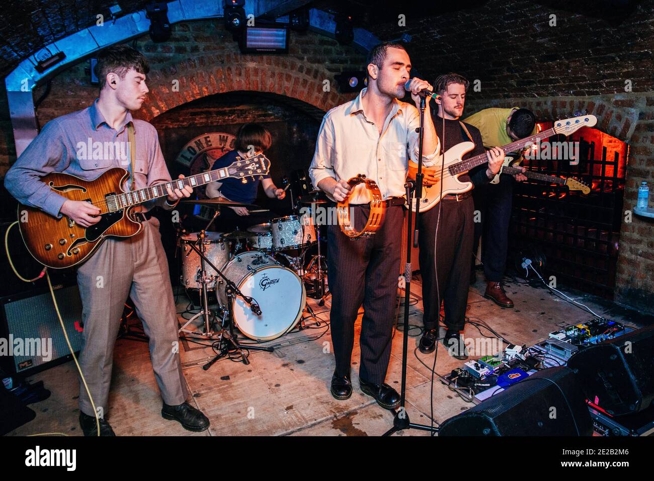 La Murder Capital si esibisce a Liverpool, Inghilterra, Regno Unito. Foto Stock