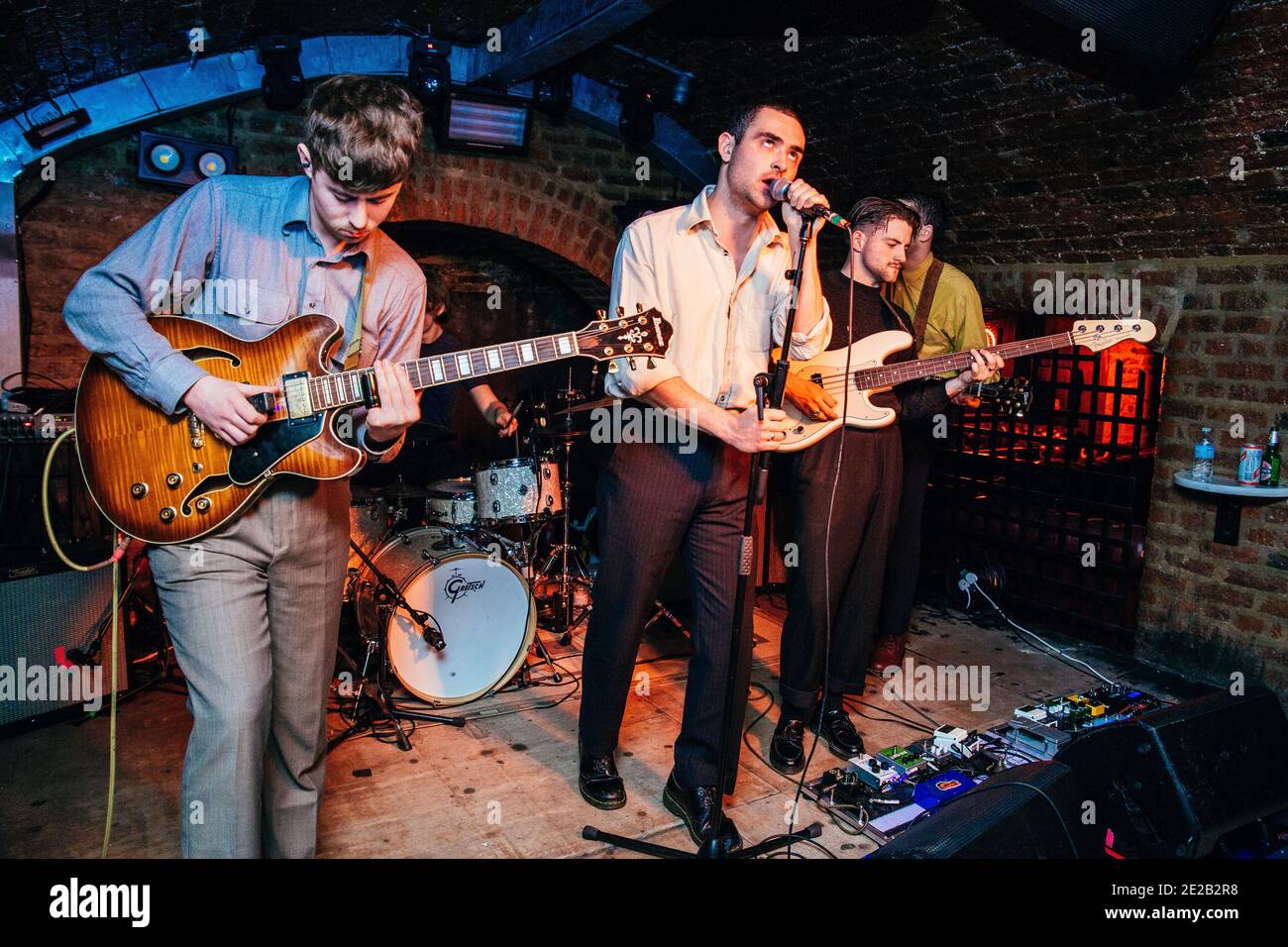 La Murder Capital si esibisce a Liverpool, Inghilterra, Regno Unito. Foto Stock