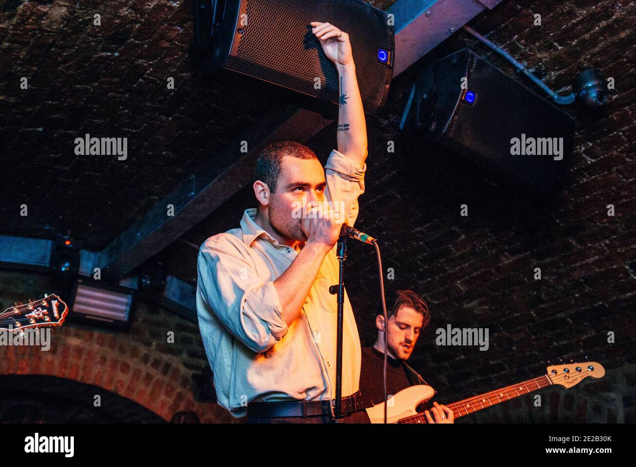 La Murder Capital si esibisce a Liverpool, Inghilterra, Regno Unito. Foto Stock