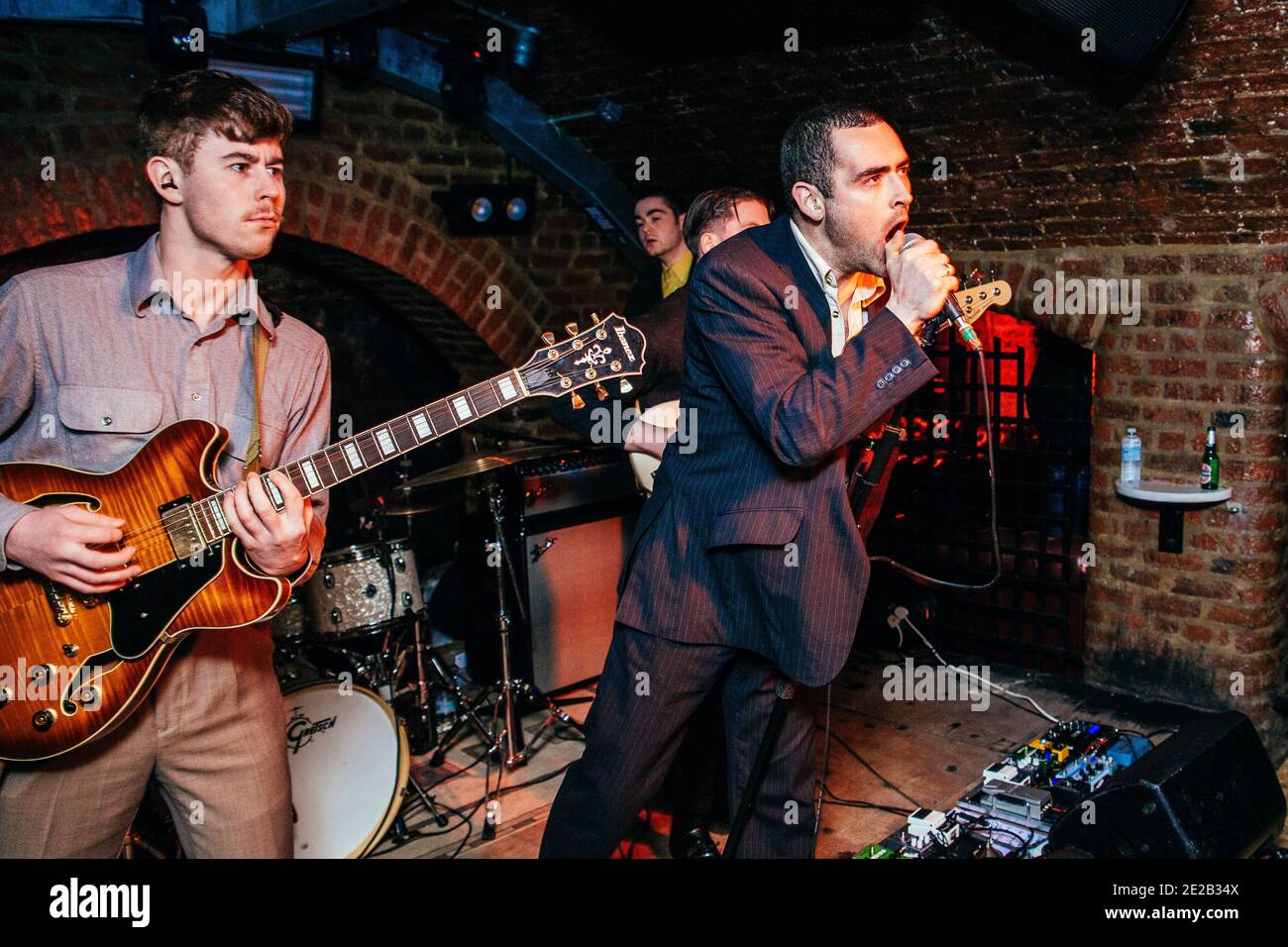 La Murder Capital si esibisce a Liverpool, Inghilterra, Regno Unito. Foto Stock