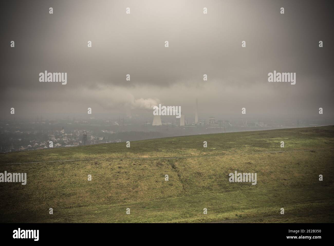 Ruhrgebiet / Halde / Strom / energia / Powerplant Foto Stock