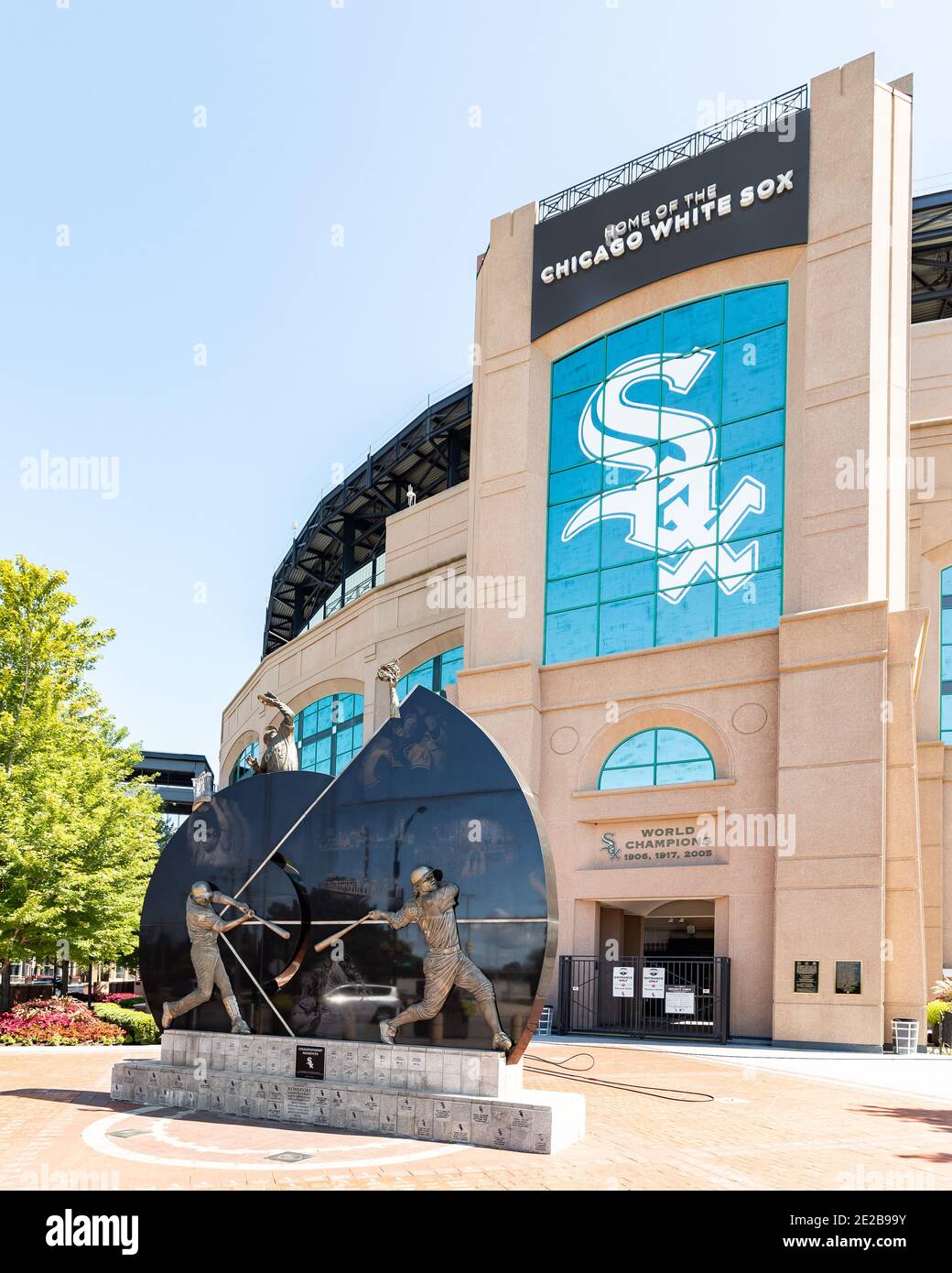 L'esterno del campo della tariffa garantita della MLB Chicago White Sox. Foto Stock