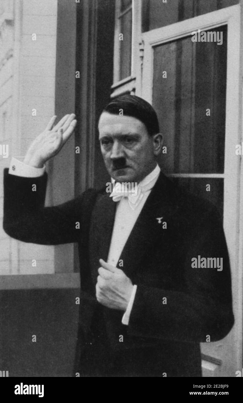 Nach dem Neuiahre-Diplomaten empfang 1936, Hitler nel 1936 Capodanno Foto Stock