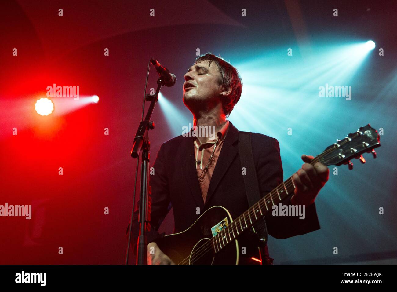 Pete Doherty dei Libertines & Babyshambles che si esibiscono a Liverpool, Inghilterra, Regno Unito. Foto Stock