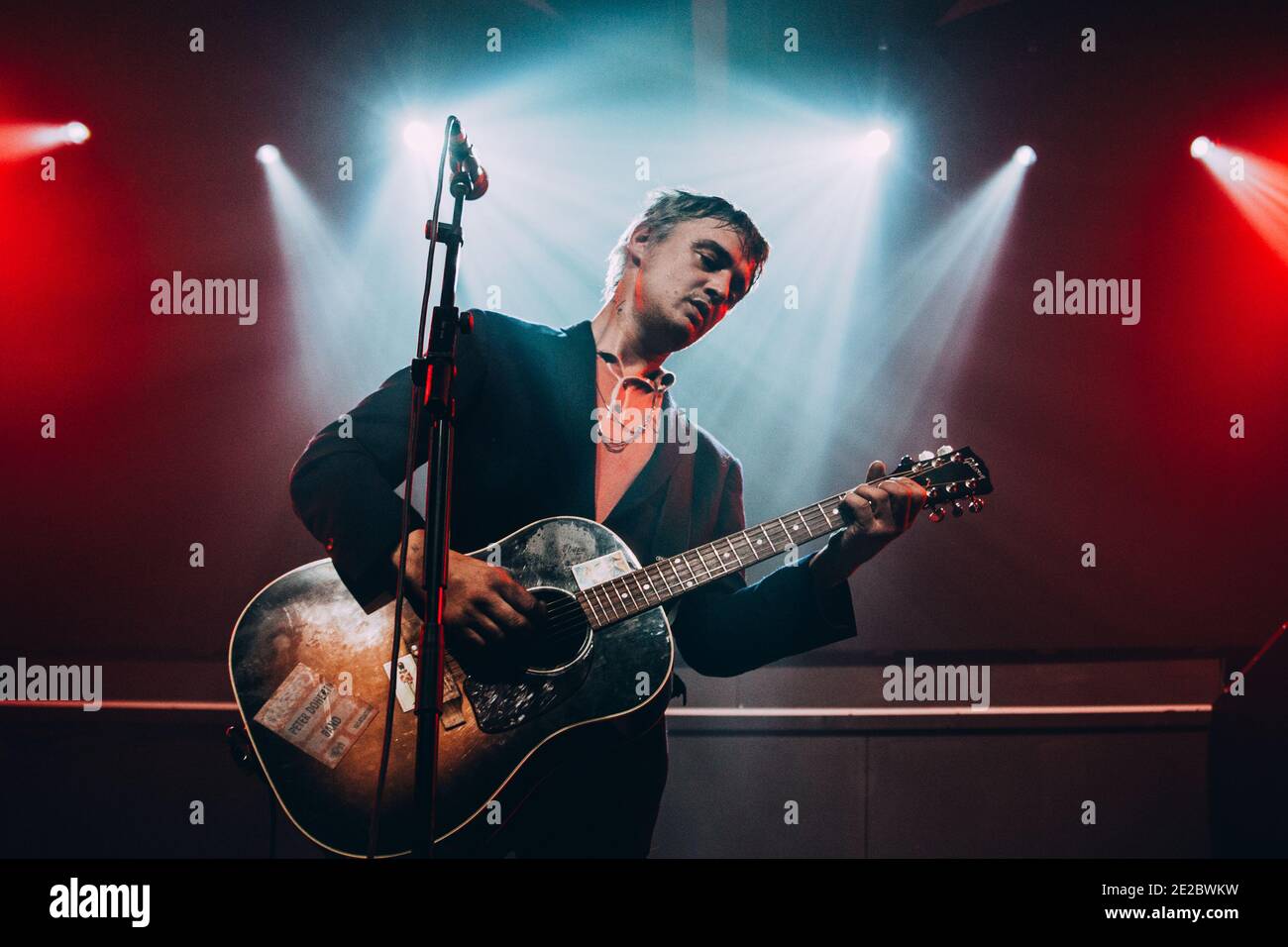 Pete Doherty dei Libertines & Babyshambles che si esibiscono a Liverpool, Inghilterra, Regno Unito. Foto Stock
