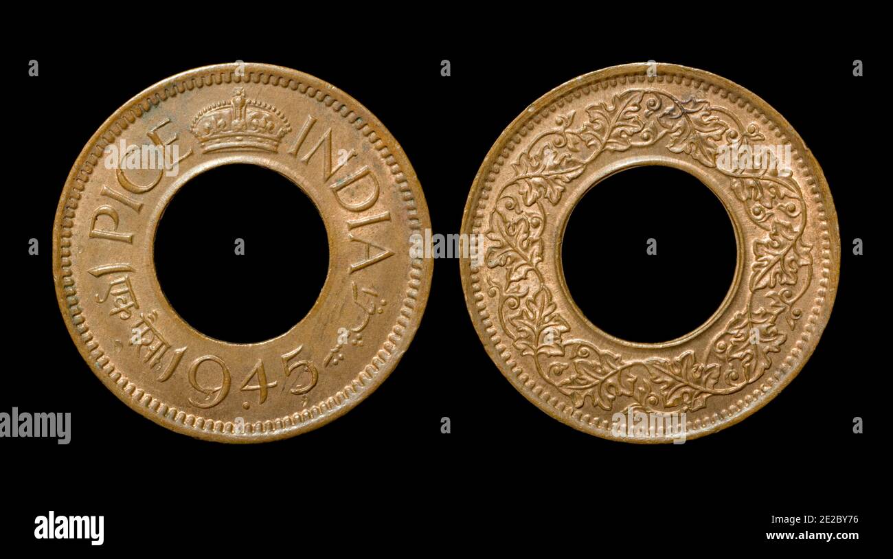 Moneta britannica dell'India Foto Stock