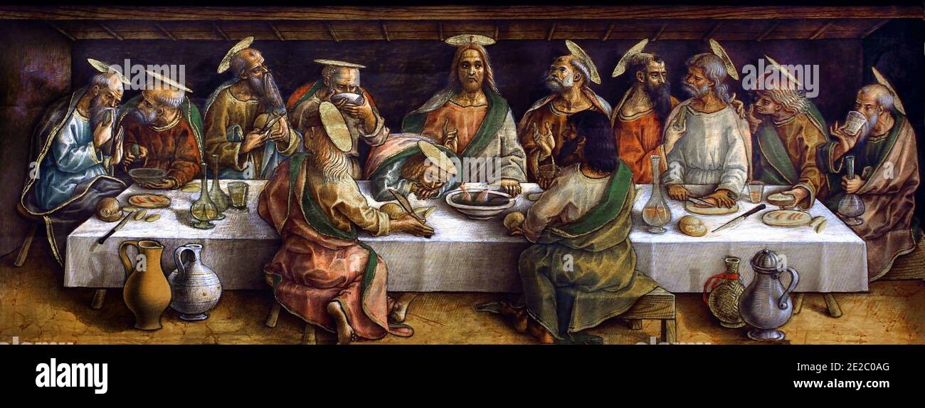 Gesù Appare Agli Apostoli Nel Cenacolo Ultima cena 1488 di Crivelli Carlo 1430-1494 Italiano, Italia (ultima