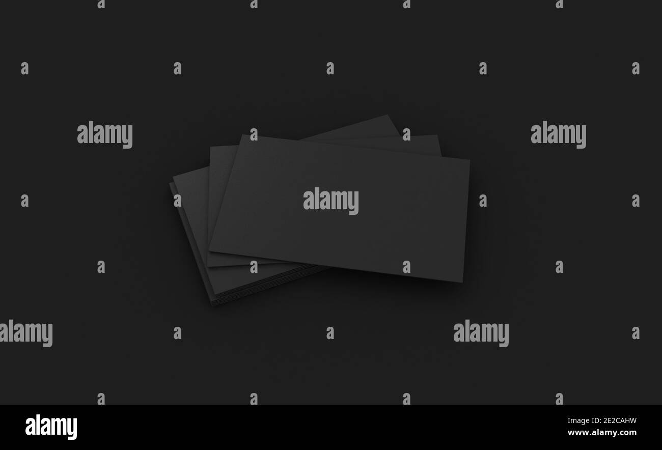 Rendering 3d di Business Card Mookup. Foto Stock