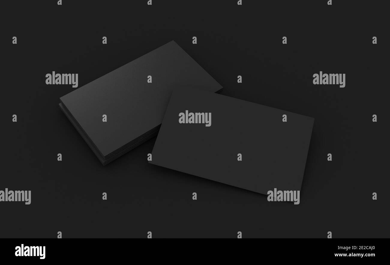 Rendering 3d di Business Card Mookup. Foto Stock