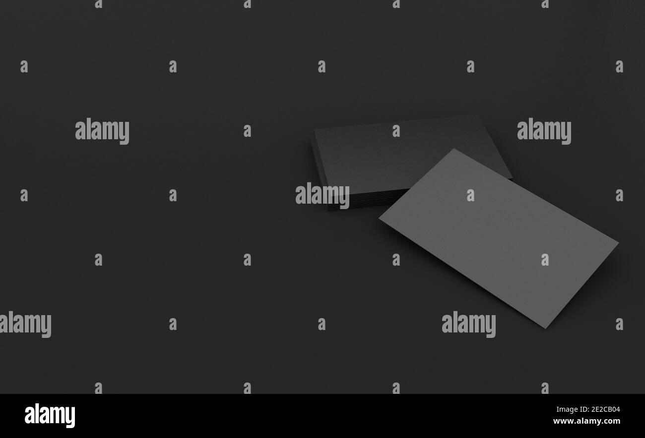 Rendering 3d di Business Card Mookup. Foto Stock