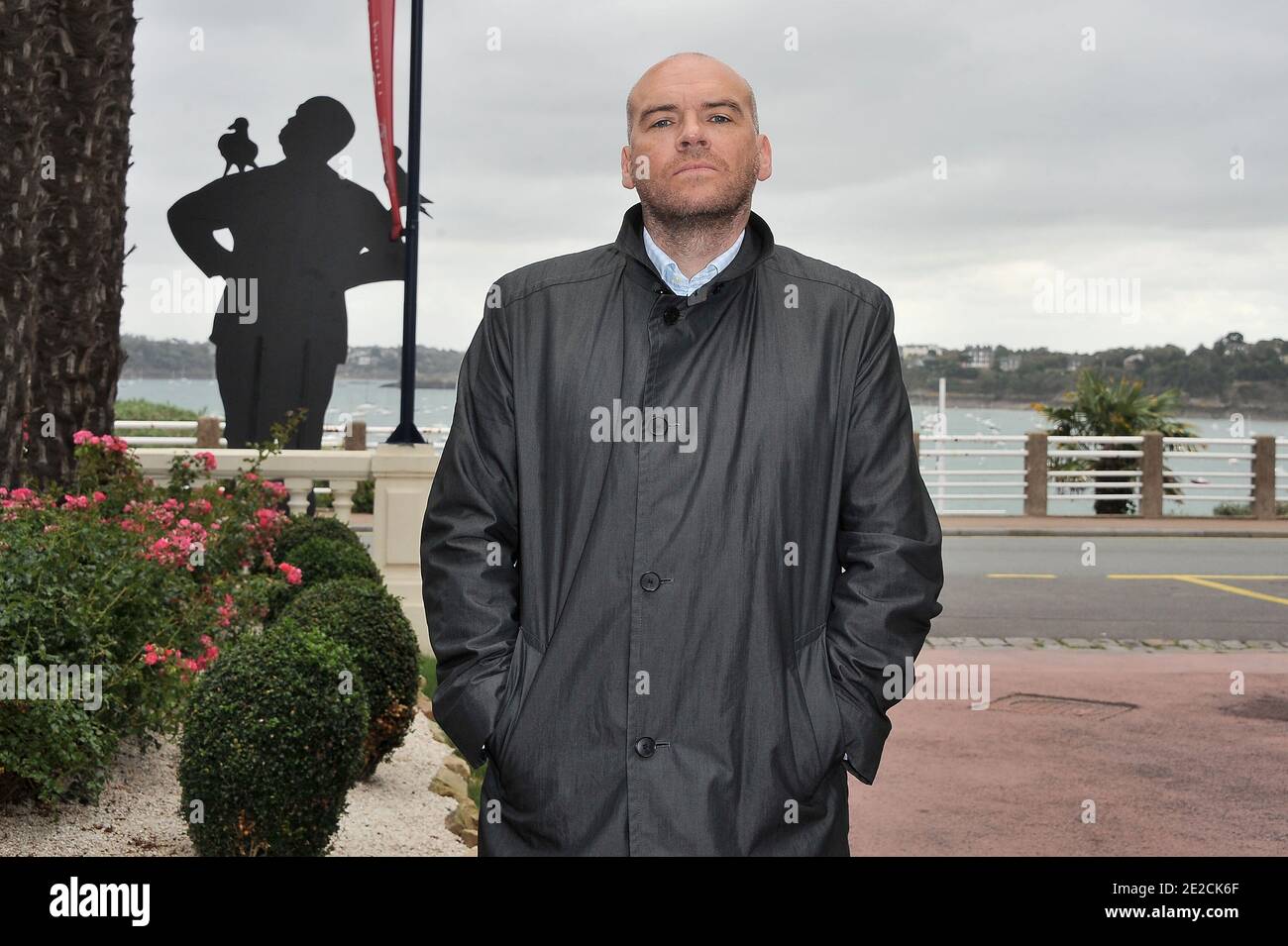 John Michael McDonagh si pone durante la 22esima edizione del British Film Festival di Dinard, Francia, l'8 ottobre 2011. Foto di Nicolas Briquet/ABACAPRESS.COM Foto Stock
