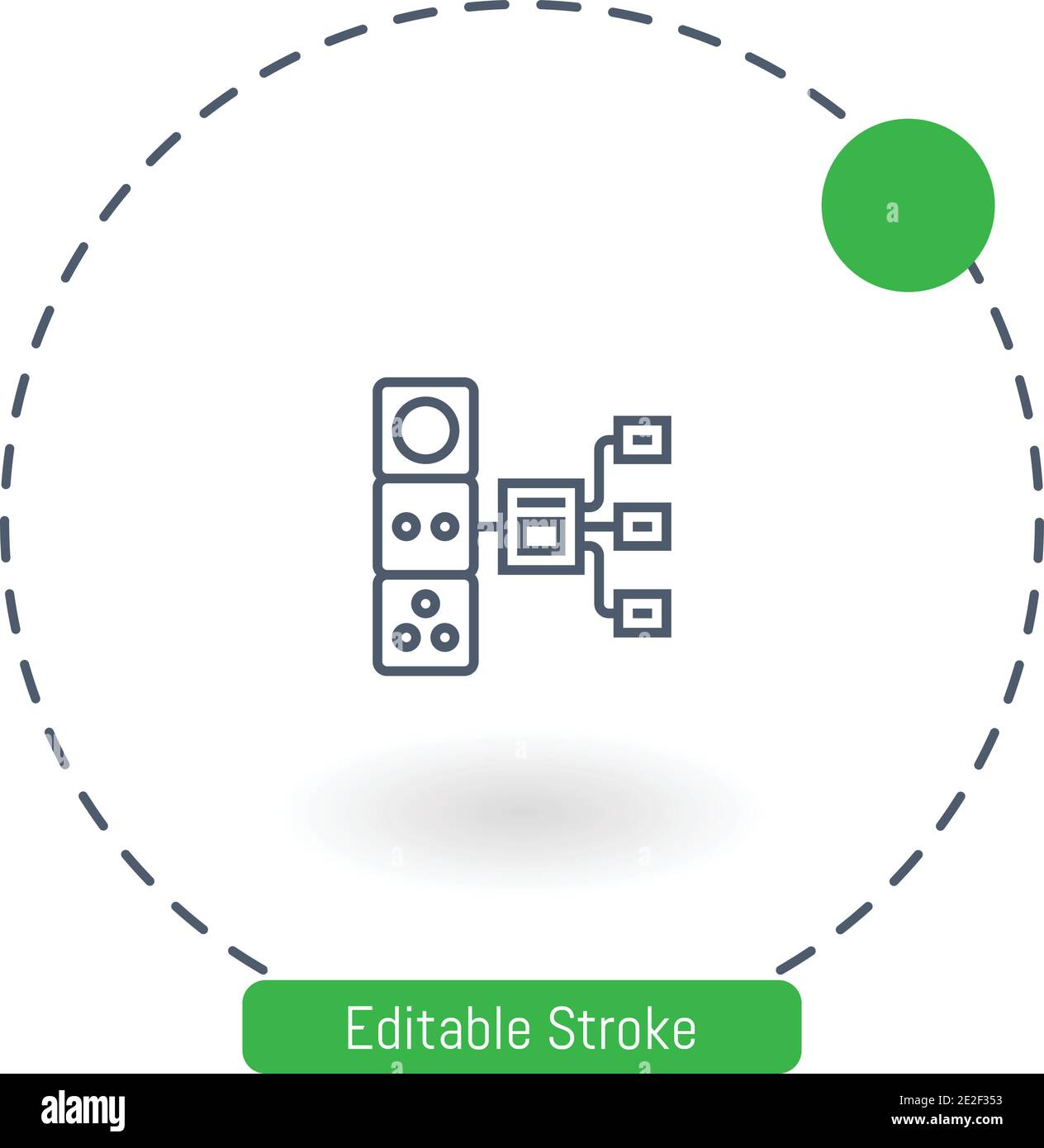 icona del vettore di classificazione icone del contorno del tratto modificabili per il web e. cellulare Illustrazione Vettoriale