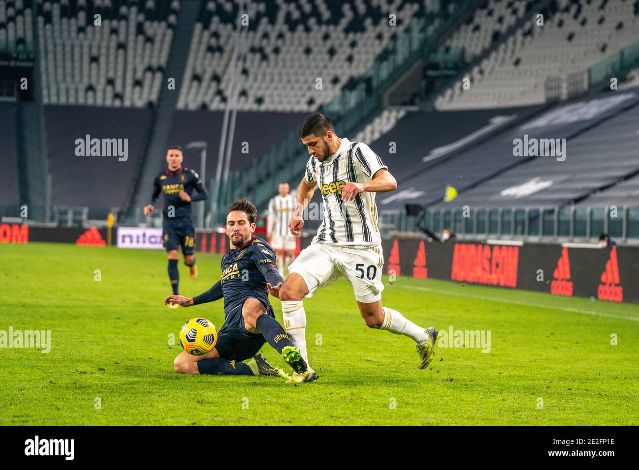 Hamza rafia della Juventus FC durante la Coppa Italia, gara di calcio 16 tra Juventus FC e Genova CFC il 13 gennaio / LM Foto Stock