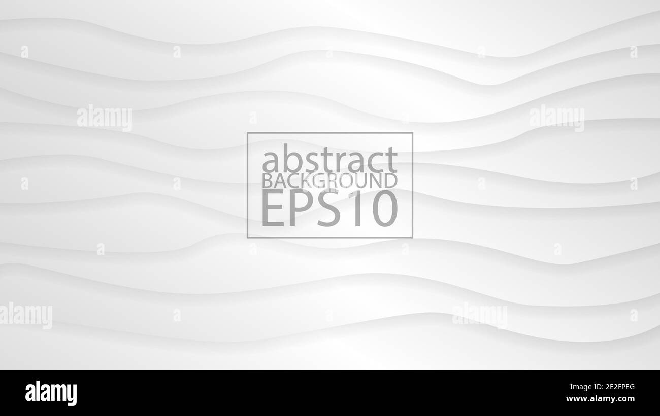 Sfondo vettoriale astratto monocromatico EPS10. Effetto grafico basato su linee curvanti e ombre. Un elemento di facile utilizzo. Perfetto per tutti. Illustrazione Vettoriale