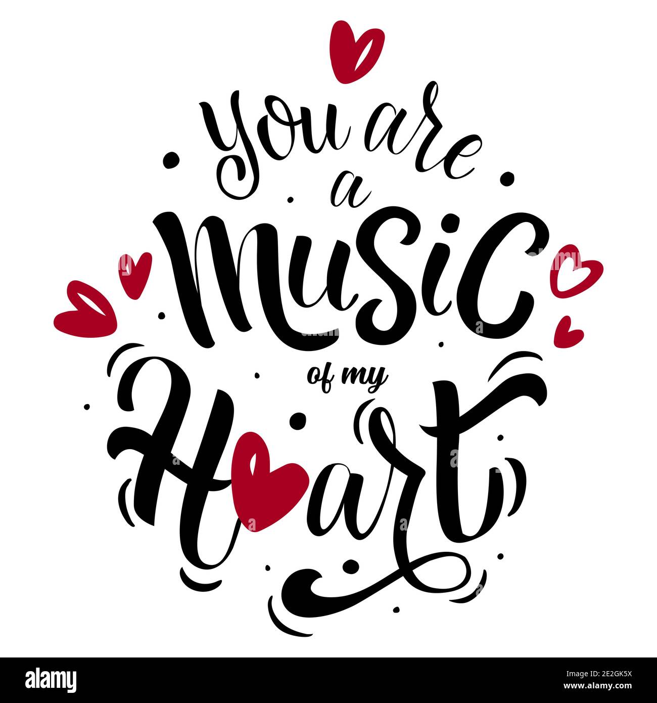 Musica del mio cuore Illustrazione Vettoriale