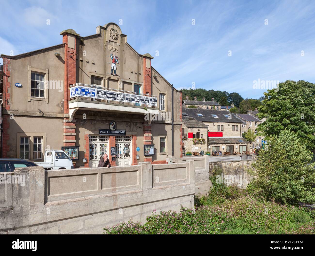 Lo storico cinema Picturodrome e la sede musicale di Holmfirth, West Yorkshire Foto Stock