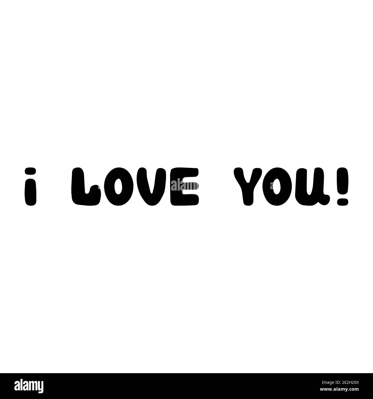 Text i love you phone Foto e Immagini Stock in Bianco e Nero - Alamy