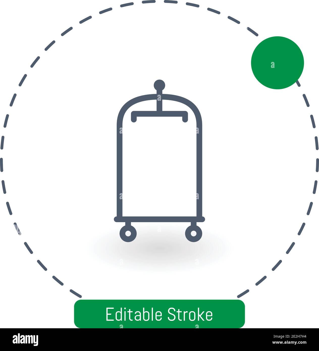 icona vettore rack icone del contorno del tratto modificabili per il web e. cellulare Illustrazione Vettoriale