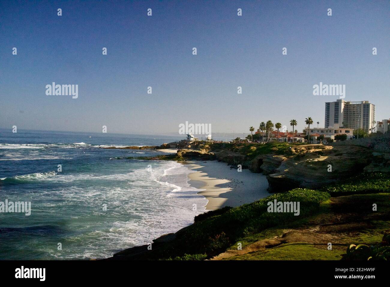 La Jolla, California. San Diego, California, costa all'aperto dell'Oceano Pacifico Foto Stock