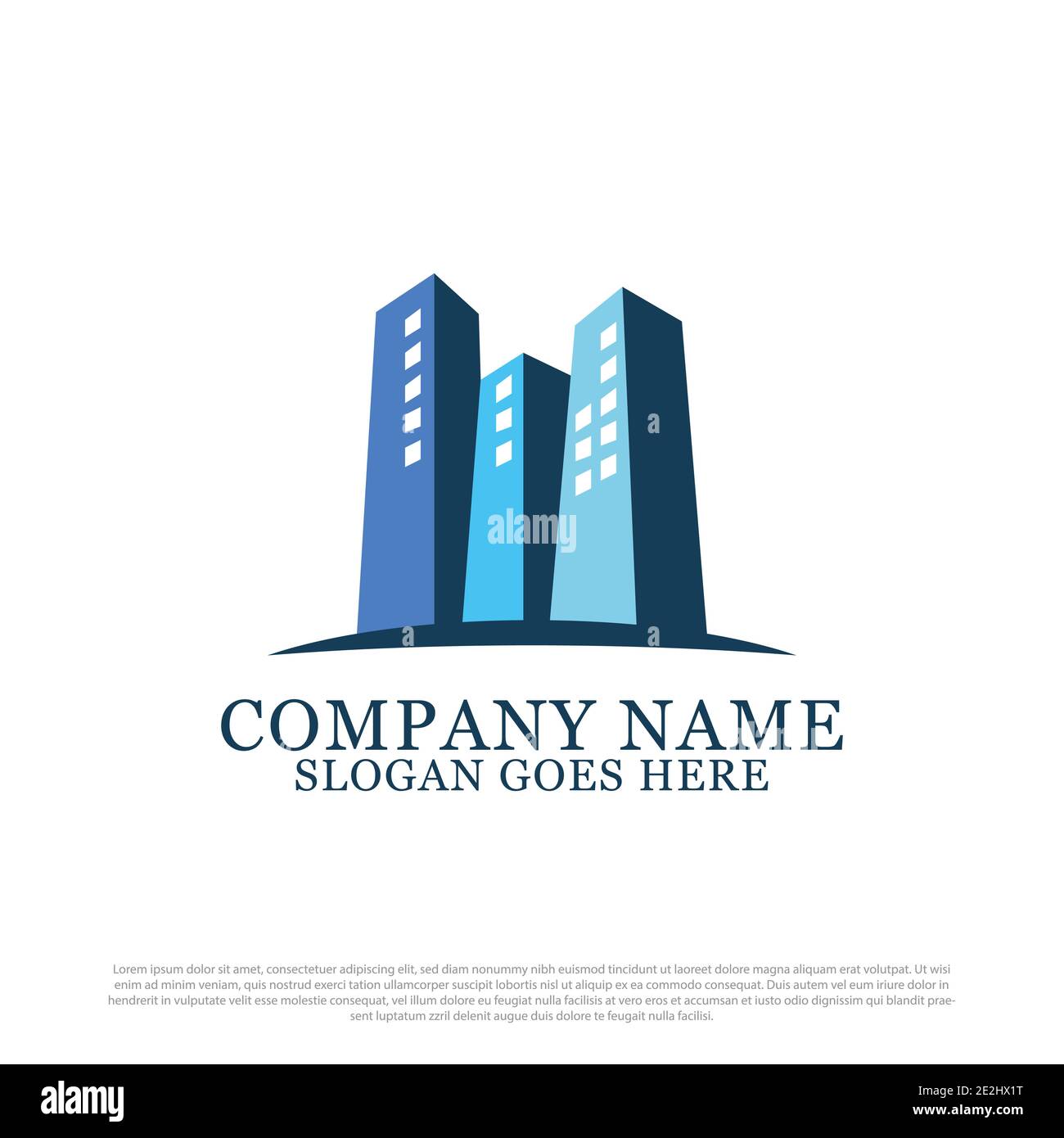 Agenzia immobiliare Logo ispirazione di design, meglio per lo sviluppo di proprietà, e costruzione Logo modello di progettazione vettoriale Illustrazione Vettoriale