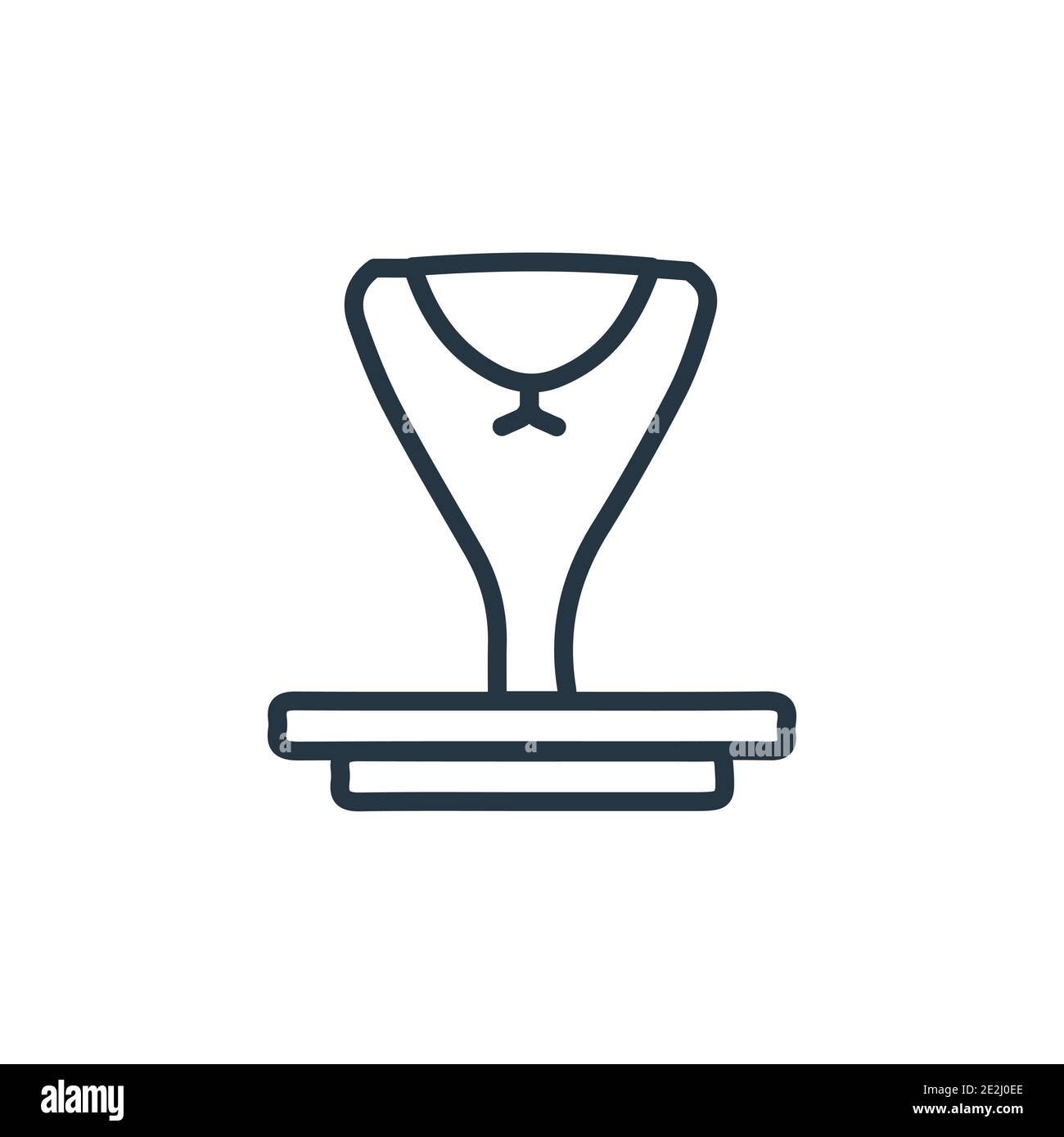 Icona vettore contorno Cobra. Icona della cobra nera a linea sottile, vettore piatto semplice illustrazione dell'elemento dal concetto di india modificabile isolato su sfondo bianco Illustrazione Vettoriale