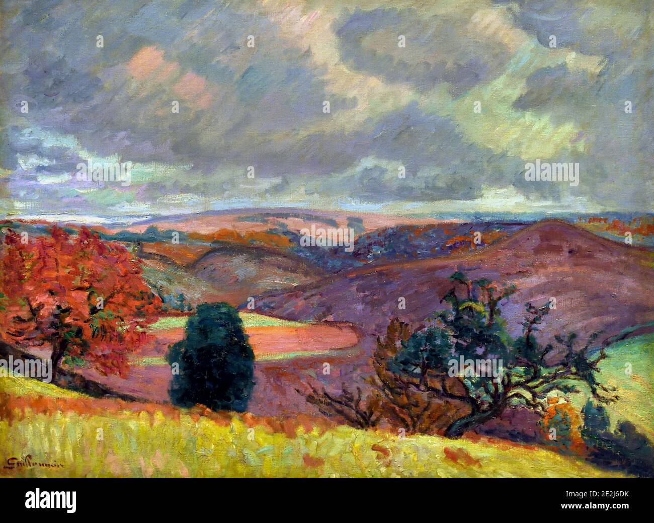 Crozant e le colline della Creuse, sera delle piogge 1894 Armand Guillaumin 1841 - 1927 Francia, francese, Foto Stock