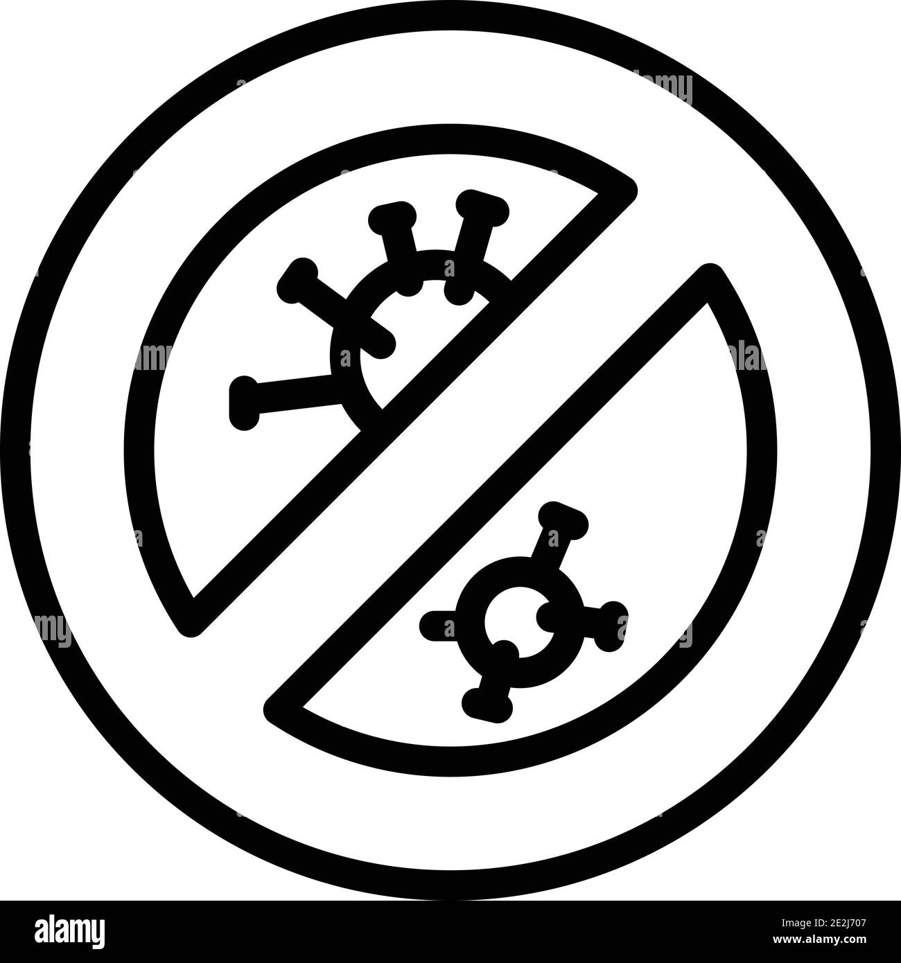 Icona di protezione antivirus per la famiglia domestica. Profilo home famiglia virus protezione vettore icona per web design isolato su sfondo bianco Illustrazione Vettoriale