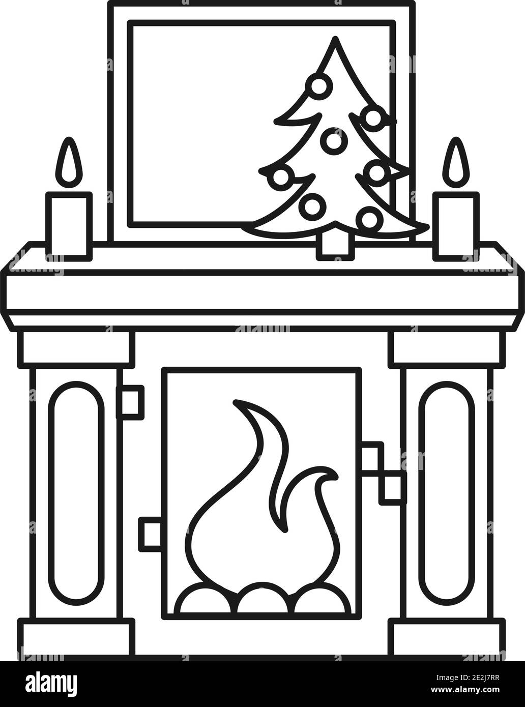 Camino decorato Immagini senza sfondo e Foto Stock ritagliate - Alamy