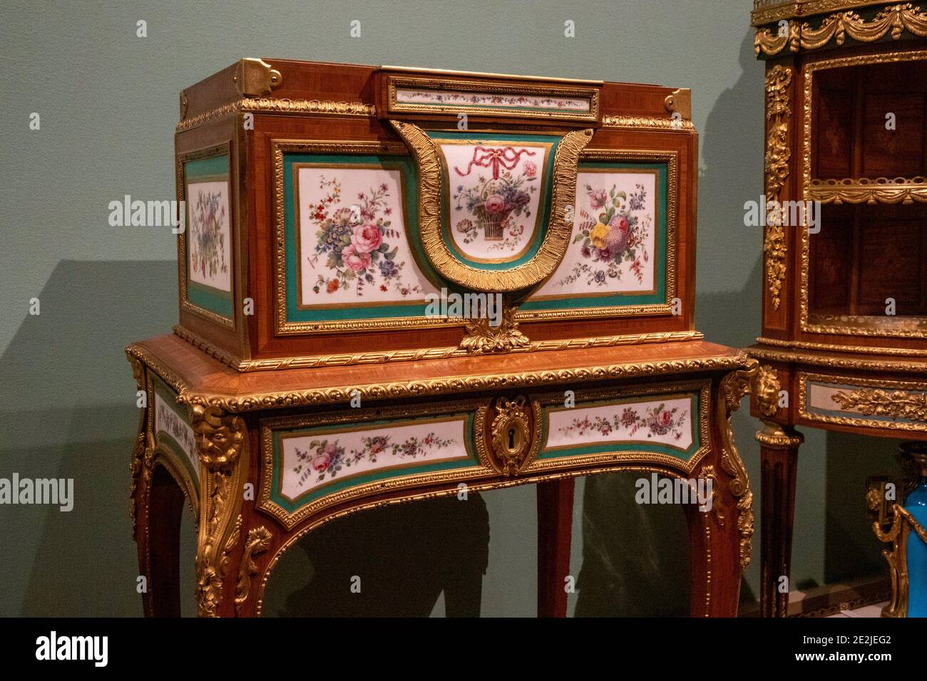 Sculture e arti decorative in Europa Centrale, 1700-1800, mostre al Metropolitan Museum of Art, New York City, USA Foto Stock