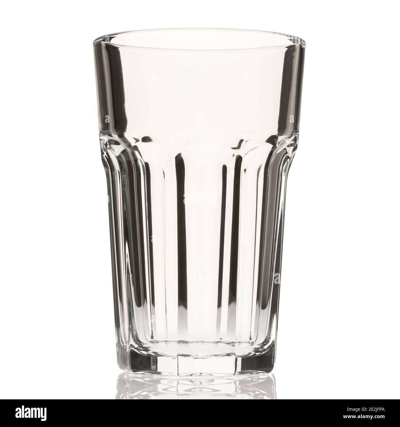 Bicchiere di vetro vuoto Foto Stock