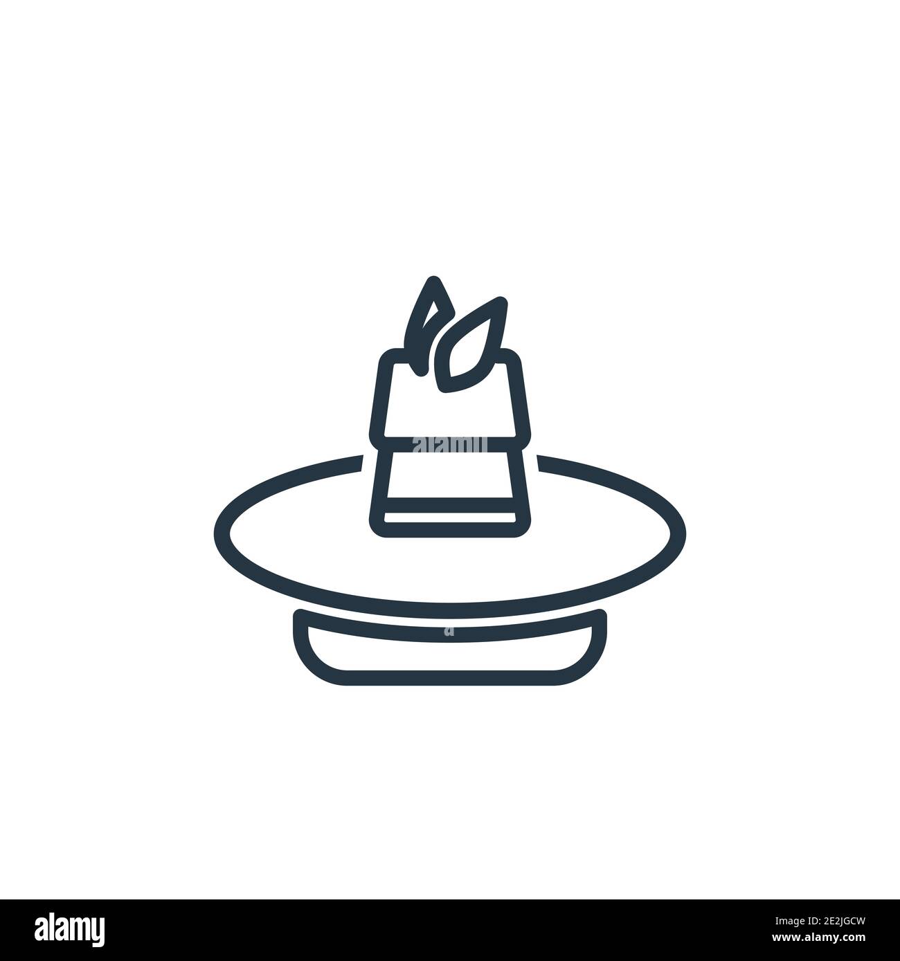Icona vettore contorno lasagna. Sottile linea nera lasagna icona, vettore piatto semplice elemento illustrazione da modificabile gastronomia concetto isolato tratto on Illustrazione Vettoriale