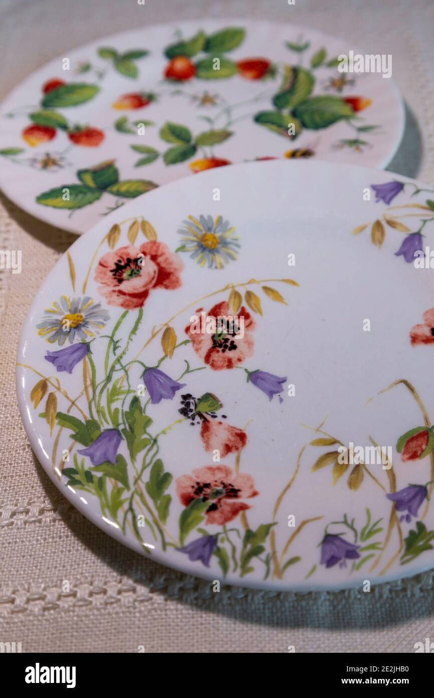 Ancora vita di inglese fine Bone cina Foto Stock