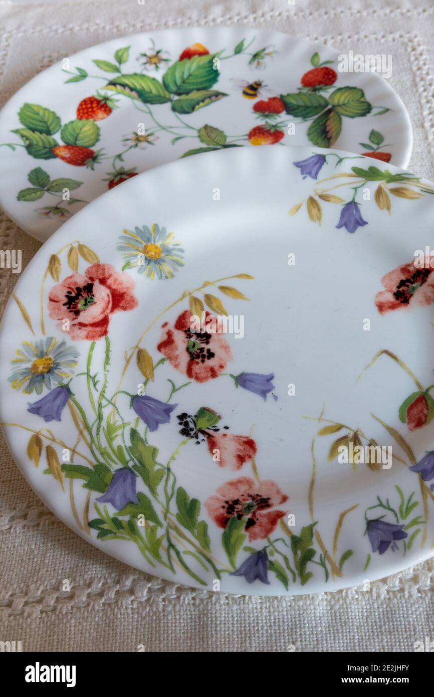 Ancora vita di inglese fine Bone cina Foto Stock
