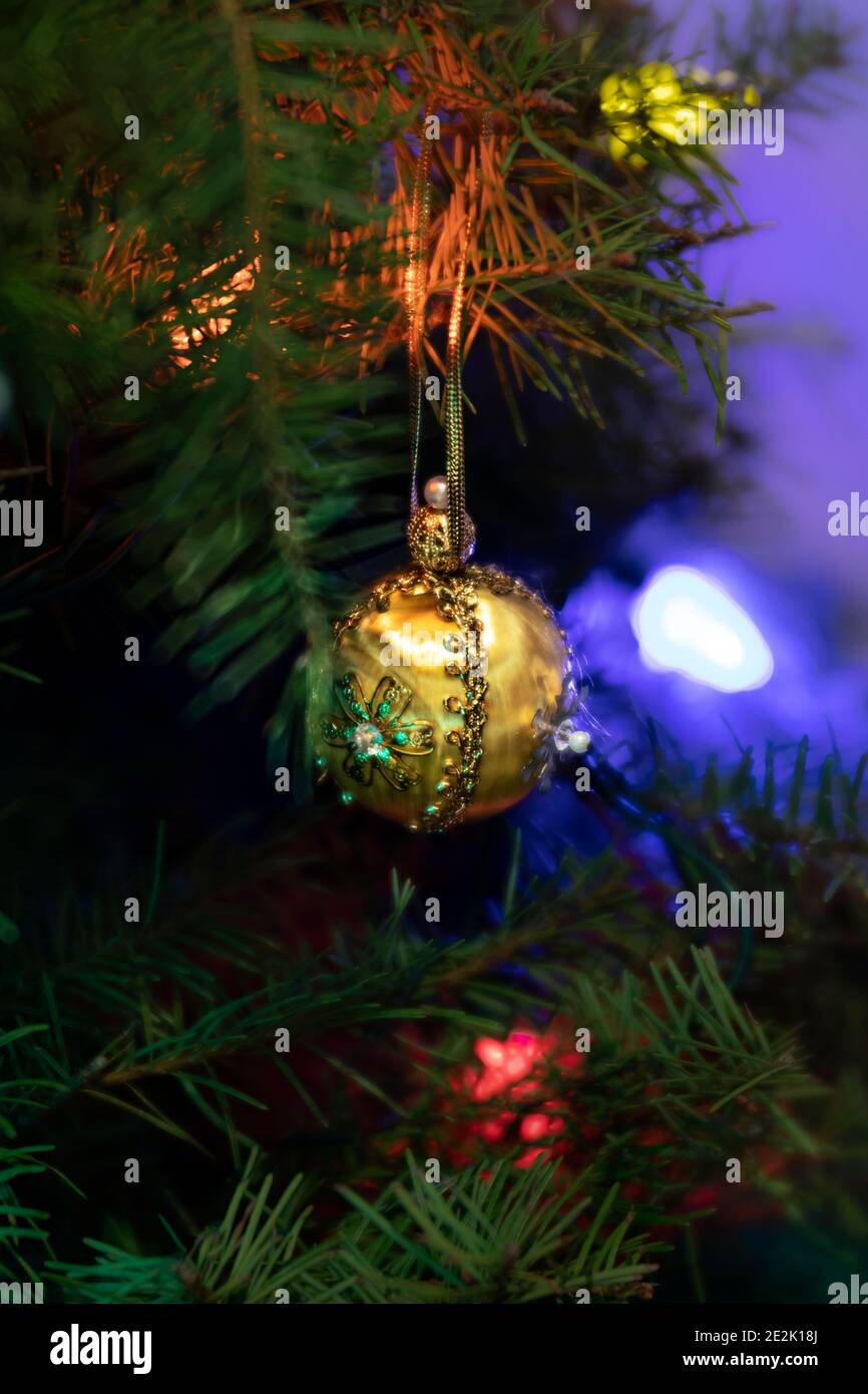 LB00247-00....WASHINGTON - albero di Christmass. Lensbaby Veleit 85 Foto Stock