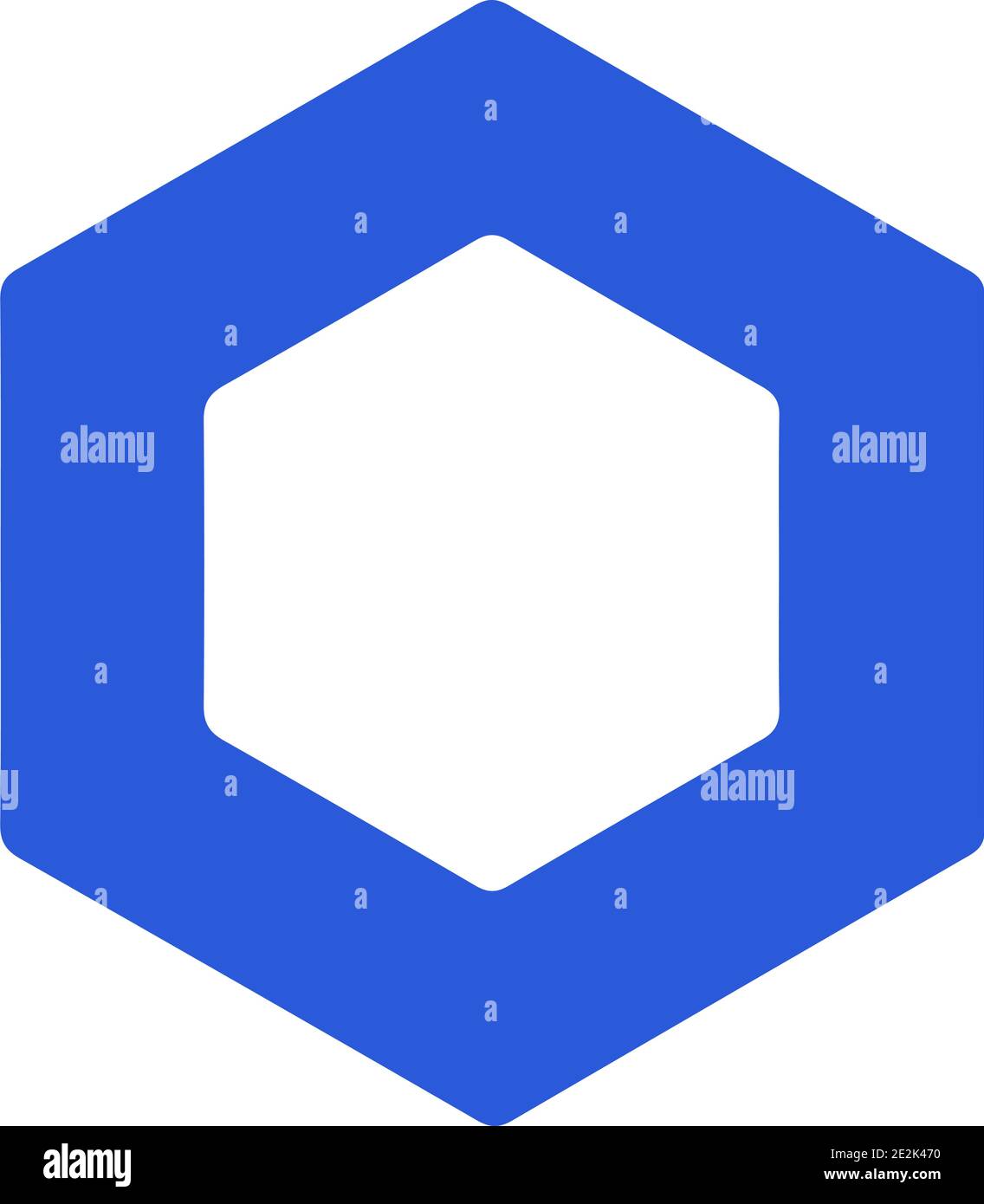 Illustrazione vettoriale dell'icona della criptovaluta (altcoin) / chainlink[LINK] Illustrazione Vettoriale