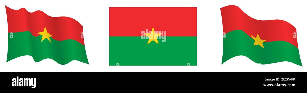 Flag of Burkina Faso Unique Design Print High Quality Materials Size 3x5 Ft / 90x150 Cm Made in Flag of Burkina Faso Unique Design Print High Quality Materials Size 3x5 Ft / 90x150 Cm Made in