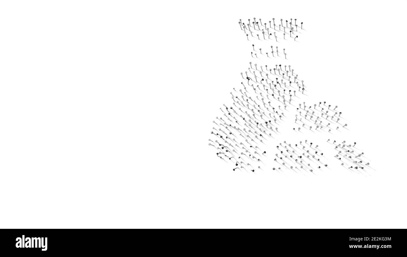 simbolo di rendering 3d di borsa di denaro e lingotti d'oro avvolti in lamina termica dorata su sfondo blu scuro Foto Stock