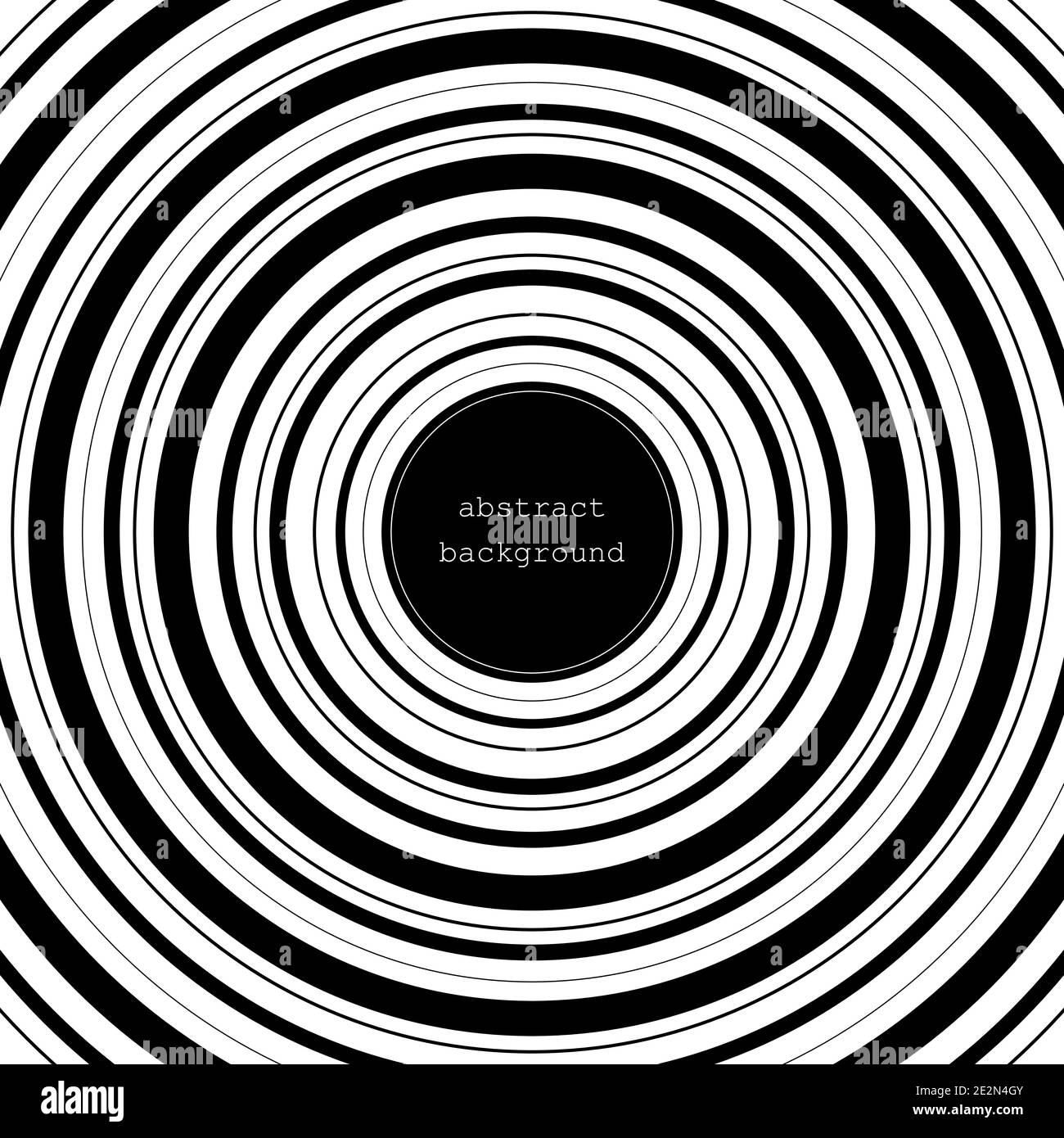 Raggi solari. Sfondo Aastract. Cerchi raggi. Sfondo nero. Spirale. Sfondo nero estivo con motivo circolare Illustrazione Vettoriale